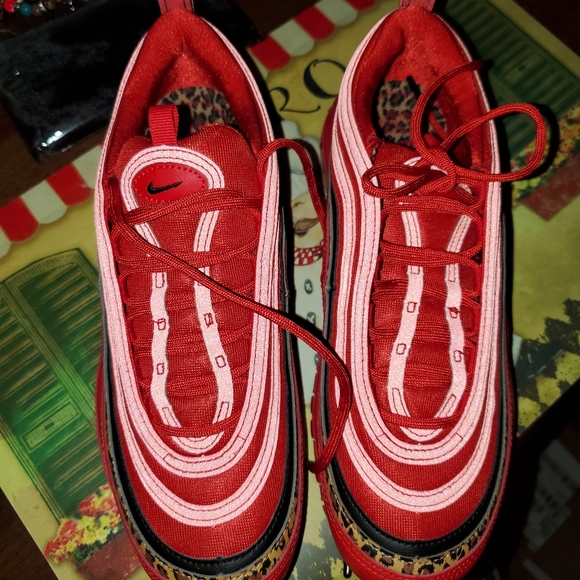 red cheetah print air max 97